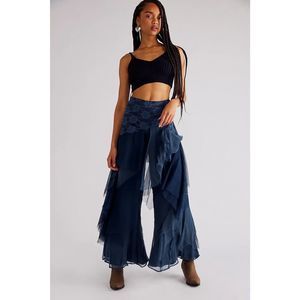 New Free People X Nigel Preston Fairy Chiffon Pants Size Large